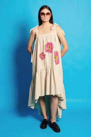 Cin Cin Embroidered High-Low Dress 