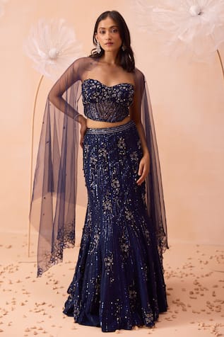 PARUL GANDHI Stardust Embroidered Lehenga Set 