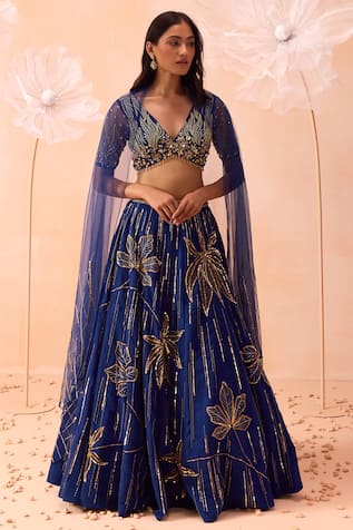 PARUL GANDHI Zari Embroidered Lehenga Set 