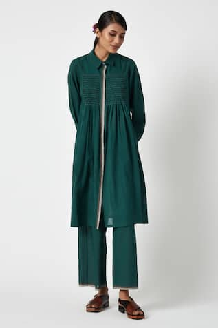 Payal Pratap Giardini Smocked Straight Kurta With Pant 