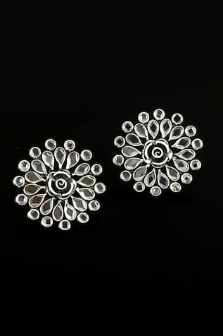 Noor Stone Embellished Floret Studs 