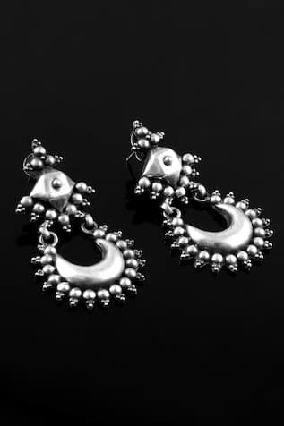 Noor Chand Noor Statement Oxidized Danglers 