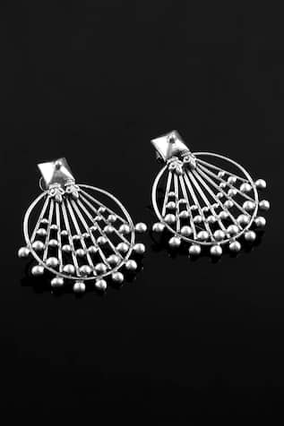 Noor Oxidized Ambrosia Web Studs 