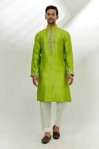 Nadima Saqib Placed Embroidered Kurta 