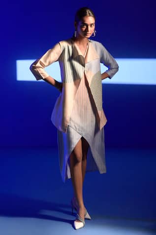 Clos Vogue Tulip-Cut Dress With Crop Jacket 