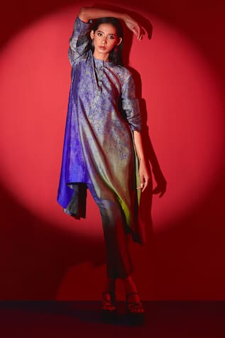 Clos Geometric Print Kurta 