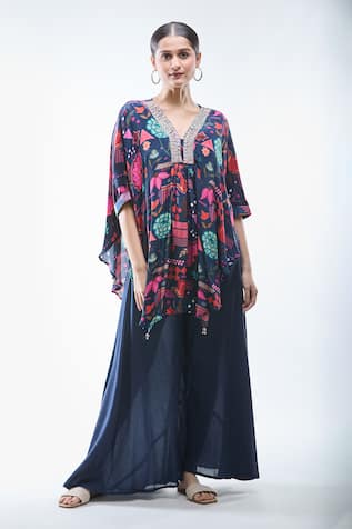 Samyukta Singhania Floral Print Kaftan & Palazzo Set 