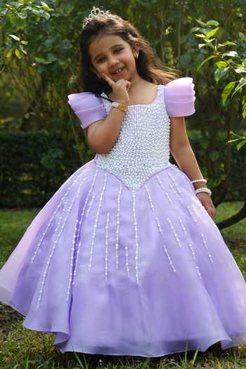 Toplove Cinderella Pearls Hand Embroidered Gown 