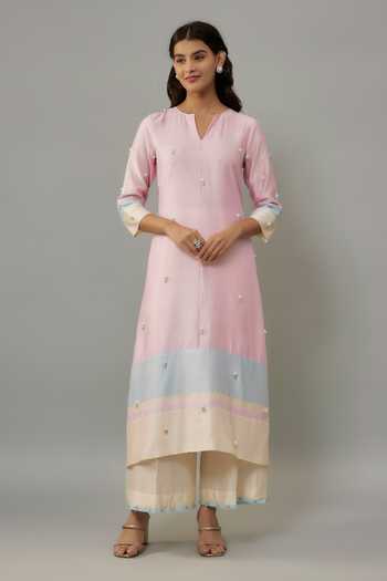 The Aarya Embroidered Kurta & Palazzo Set 