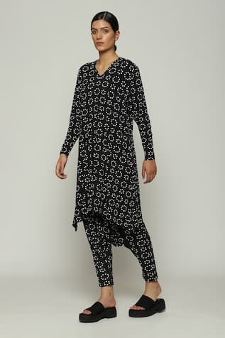 Abraham & Thakore Ring Print Dress 