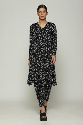 Abraham & Thakore Ring Print Trouser 