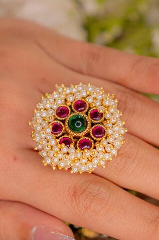 Ekathva Jaipur Roha Embellished Ring 