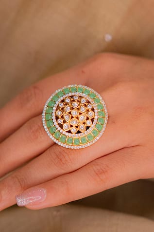 Ekathva Jaipur Moez Embellished Ring 