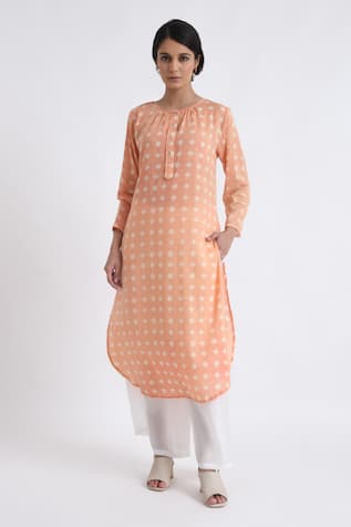 Jayati Goenka Cotton Geometric Print Kurta With Pant 