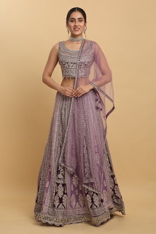 Aham-Vayam Kapila Embroidered Lehenga Set 