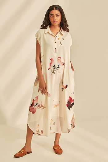 Kharakapas Blossom Print Dress 