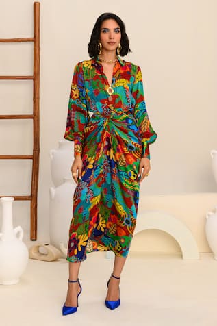 JUHI BENGANI Botanical Print Shirt 