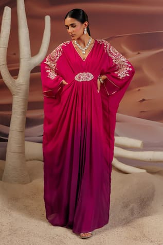 Adi By Aditya Khandelwl Pitta Embroidered Ombre Kaftan 