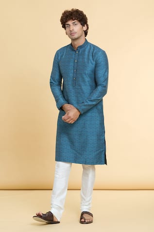 Floral Star Woven Kurta 