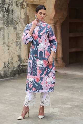 Sage Saga Mughal Print Kurta Set 