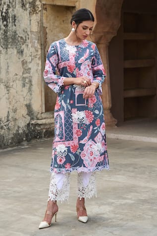 Sage Saga Mughal Print Kurta 