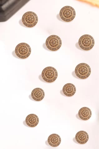 Cosa Nostraa Serene Lotus 13 Pcs Buttons 