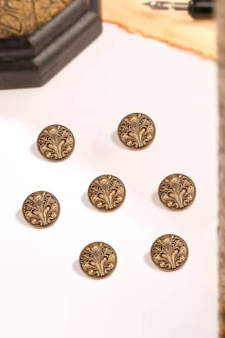 Cosa Nostraa Peacock Floret 7 Pcs Buttons 