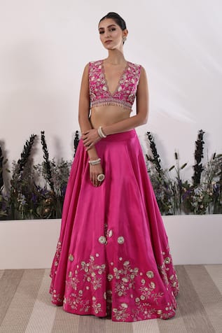 Nayna Kapoor Gota Patti Embroidered Lehenga Set 