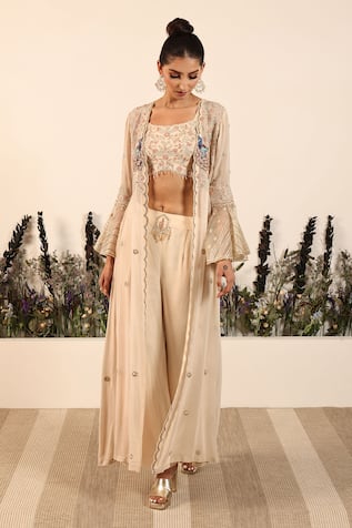 Nayna Kapoor Desert Breeze Cape Pant Set 