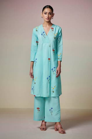 Dressfolk Daisy Delight Floral Print Kurta & Pant Set 