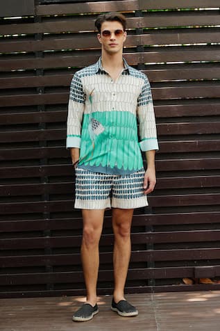 Nautanky Tropicana Printed Shirt With Shorts 