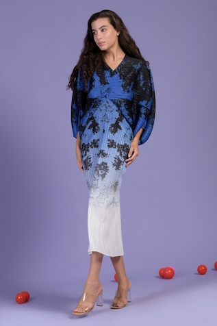 Tasuvure Kimono Kitsch Gradient Dress