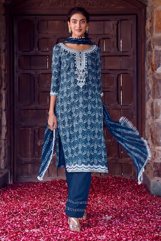 RITIKA VERMA Kalima Masakali Print Kurta Pant Set 