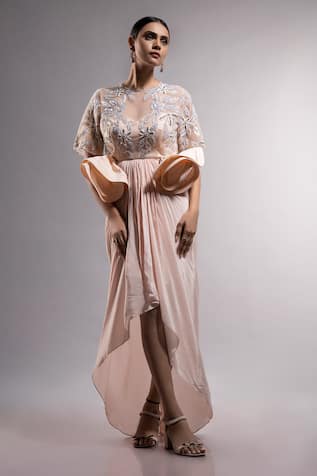 Ellemora Fashions Delight Sequin Embellished High-Low Dress 