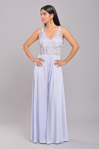 Ellemora fashions Pearl Embroidered Jumpsuit 