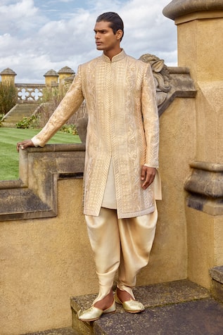 Seema Gujral Abstract Embroidered Sherwani Set 