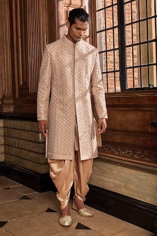 Seema Gujral Thread Embroidered Sherwani Set 