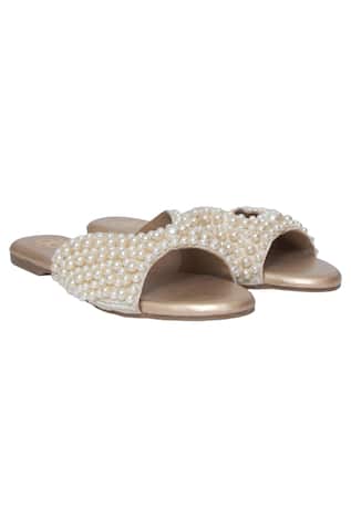 Bhakti Pearl Embellished Flats 