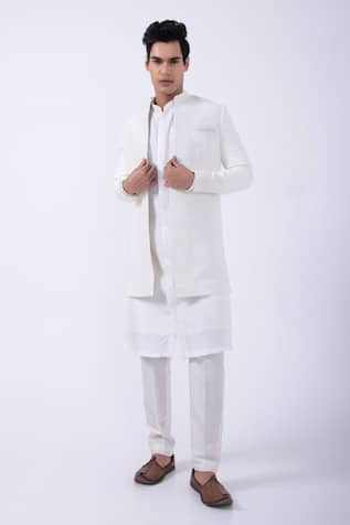 KAKA CALCUTTA Embroidered Jacket & Kurta Set 
