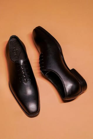 Dmodot Belismo Nero Leather Oxford Shoes 