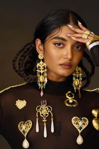 Maharani Damask Danglers 