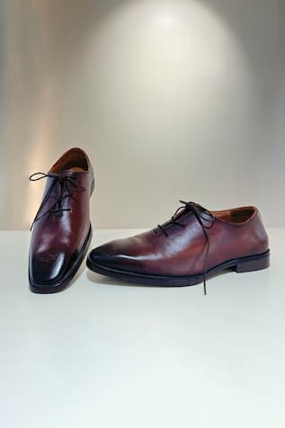 Leather Oxford Derby Shoes 