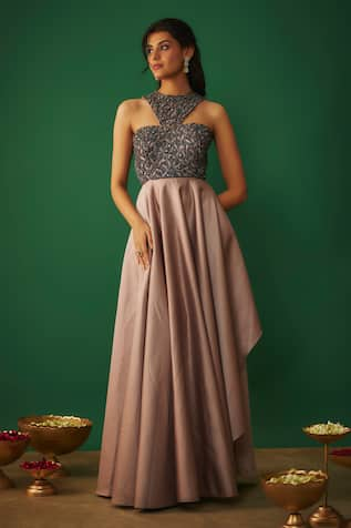 Mehak Murpana Floral Embroidered Gown 