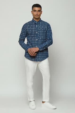 Abraham And Thakore Number Print Shirt 