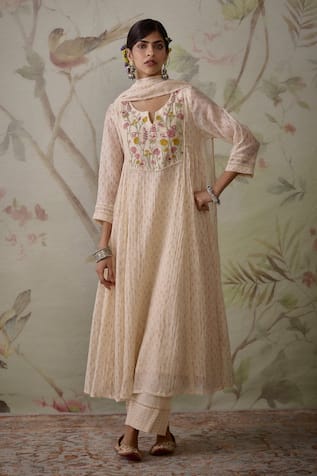 Kritika Dawar Floral Block Print Kurta Set 