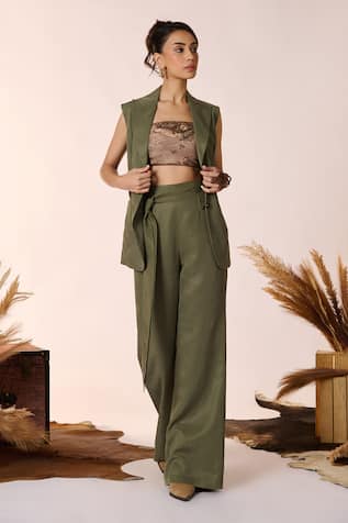 S&N by Shantnu Nikhil High Waisted Trouser 