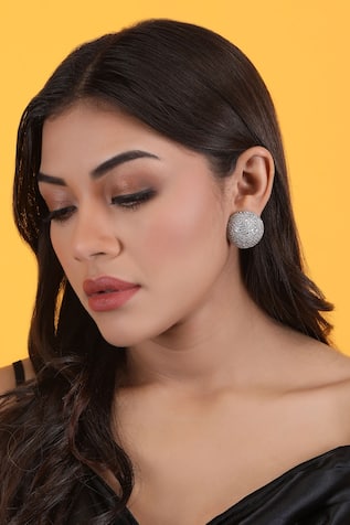 Stone Studded Stud Earrings 