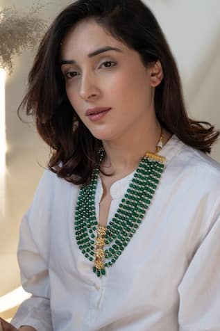 Do Taara Kundan Bloom Stone Embellished Layered Necklace 