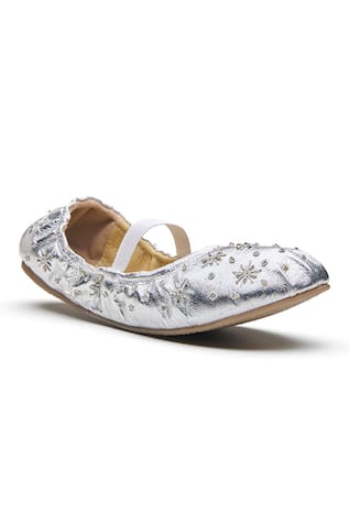 Chand Floral Embroidered Ballerinas 