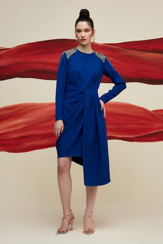 House of Zeniaa The Bold Shoulder Dress 